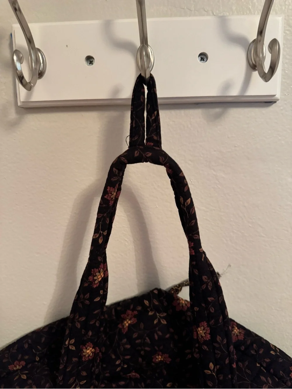 Vintage Vera Bradley Black Walnut Quilted Garment Bag with Paisley - Like New